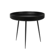 Table basse ronde en bois et acier noir 46 x 52 cm Bowl - Mater - The Cool Republic