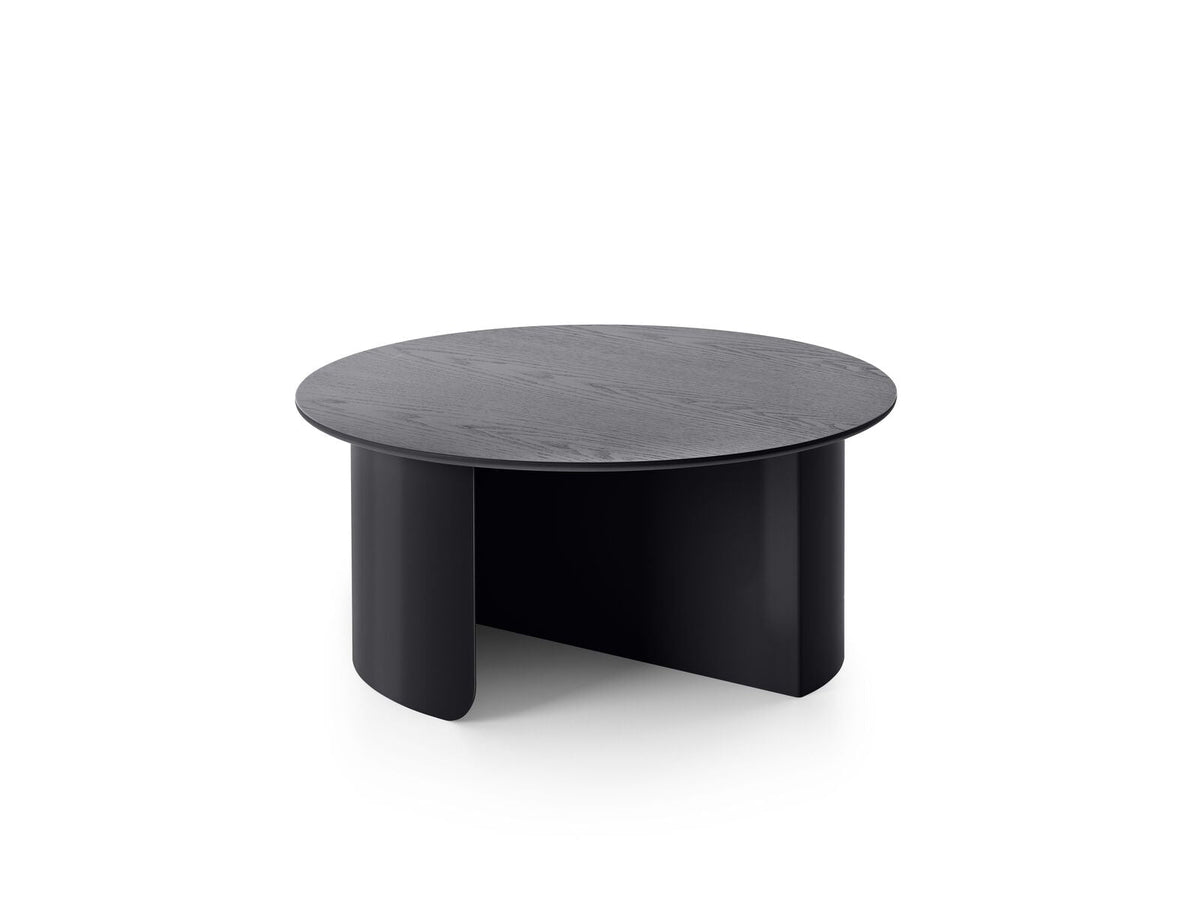 Table basse ronde en bois et acier noir 75x35cm Plateau - Fest Amsterdam - The Cool Republic