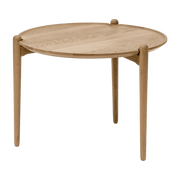 Coffee table ronde in oak 50 cm Aria - Design House Stockholm - The Cool Republic