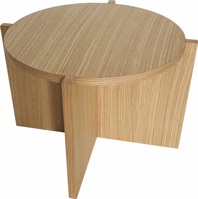 Table basse ronde en chêne naturel 45cm Nomad - Hübsch - The Cool Republic