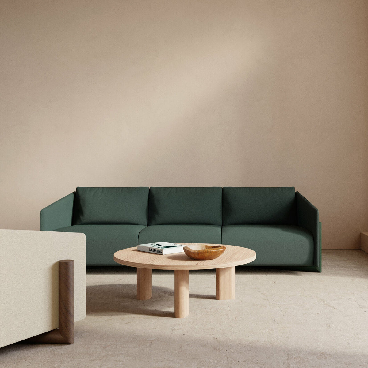 Table basse ronde en chêne naturel Galta Forte Round - Kann Design - The Cool Republic