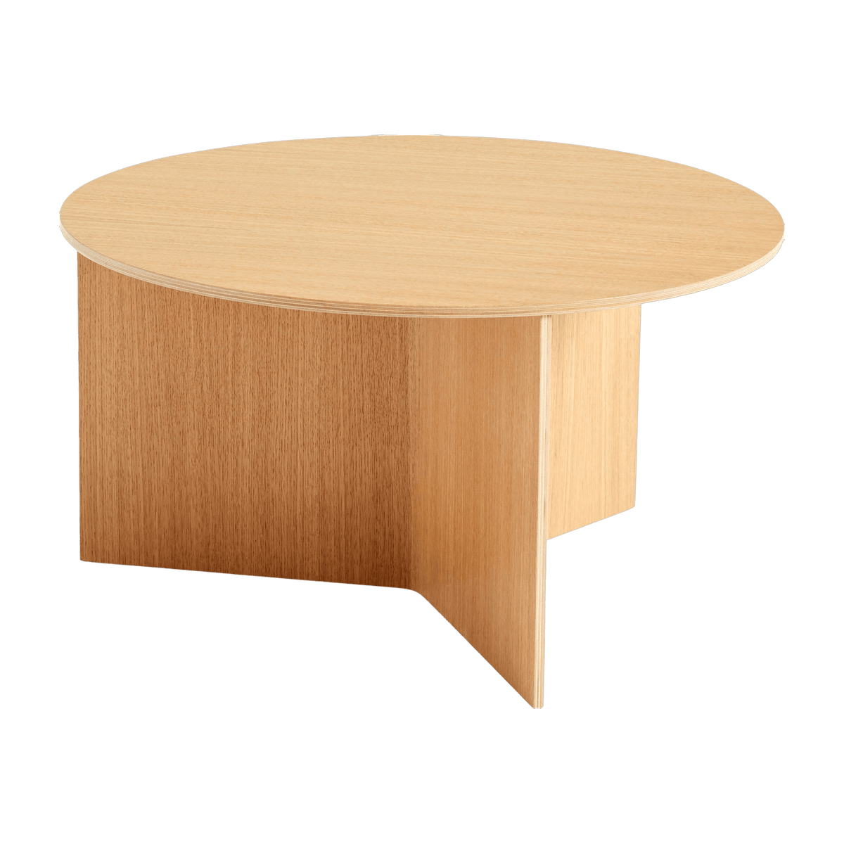 Table base ronde in natural oak XL Slit - HAY - The Cool Republic
