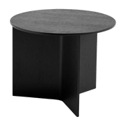 Table base ronde in black oak Slit - HAY - The Cool Republic