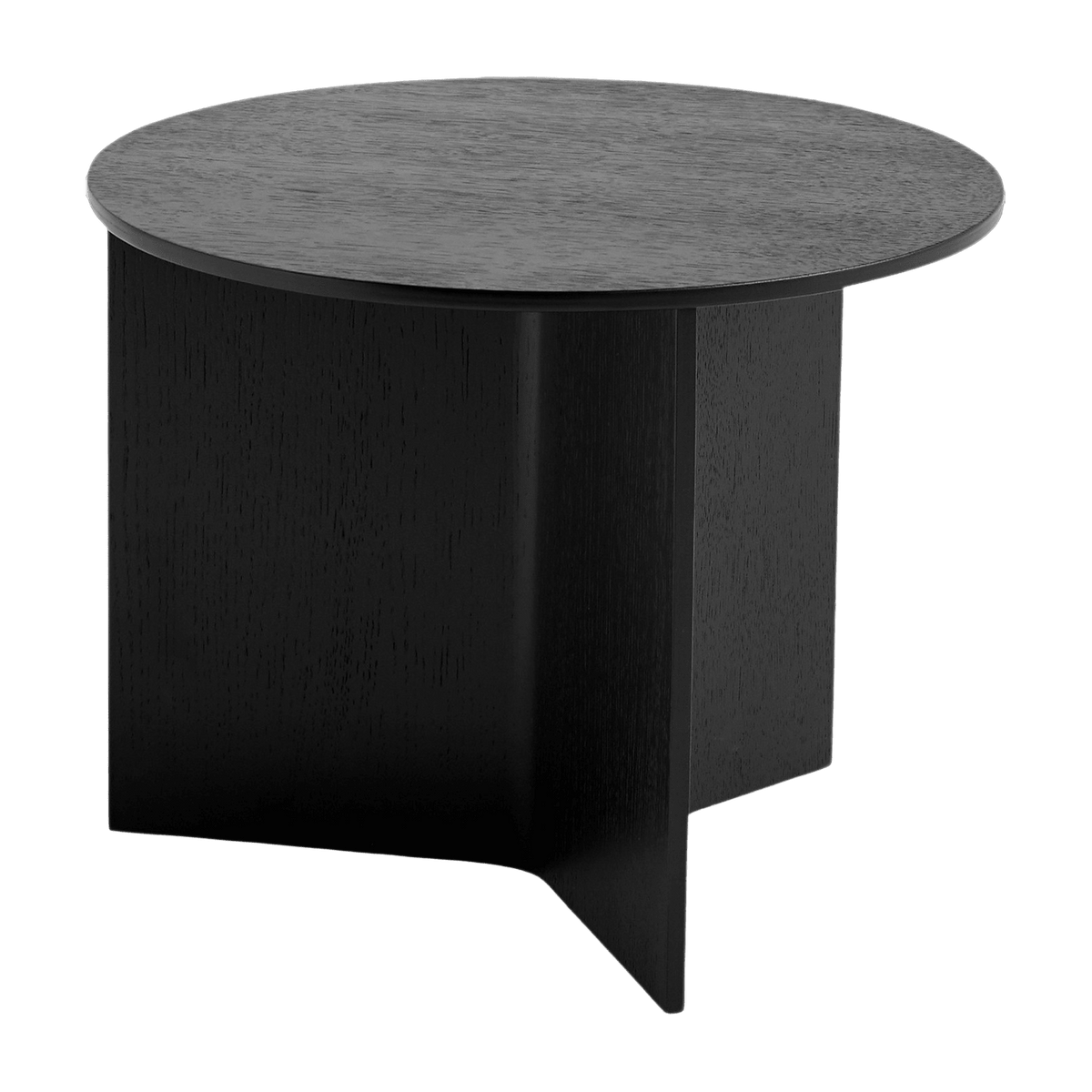 Table base ronde in black oak Slit - HAY - The Cool Republic
