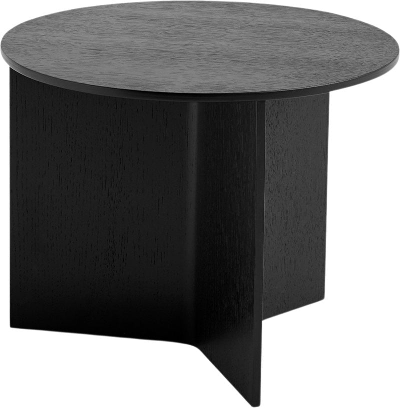 Table basse ronde en chêne noir Slit - HAY - The Cool Republic