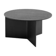Table base ronde in black oak XL Slit - HAY - The Cool Republic