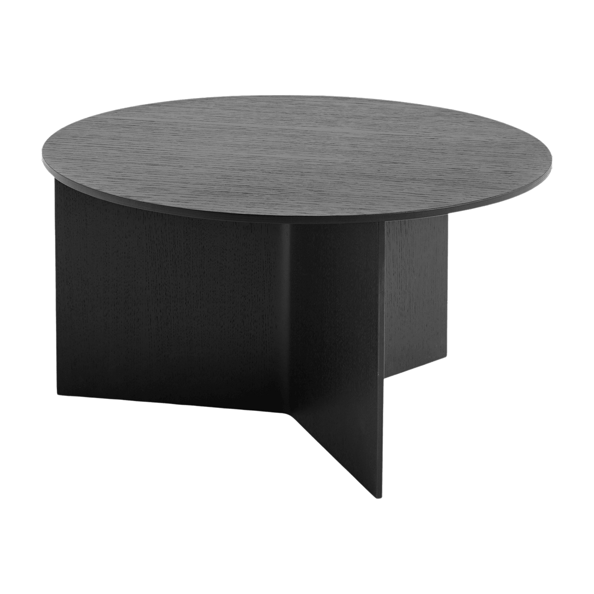 Table base ronde in black oak XL Slit - HAY - The Cool Republic