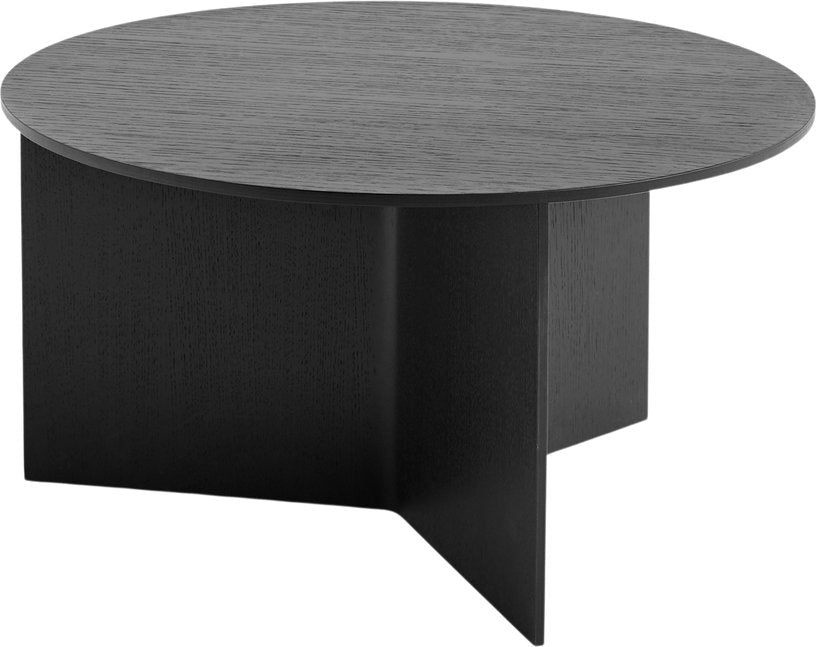 Table basse ronde en chêne noir XL Slit - HAY - The Cool Republic