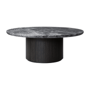Table basse ronde en marbre gris diamètre 120 cm Moon - Gubi - The Cool Republic