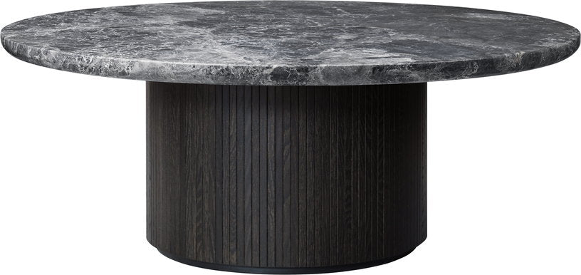 Table basse ronde en marbre gris diamètre 120 cm Moon - Gubi - The Cool Republic