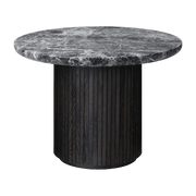 Table basse ronde en marbre gris diamètre 60 cm Moon - Gubi - The Cool Republic