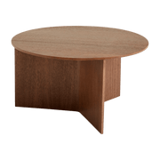 Table base ronde in walnut XL Slit - HAY - The Cool Republic