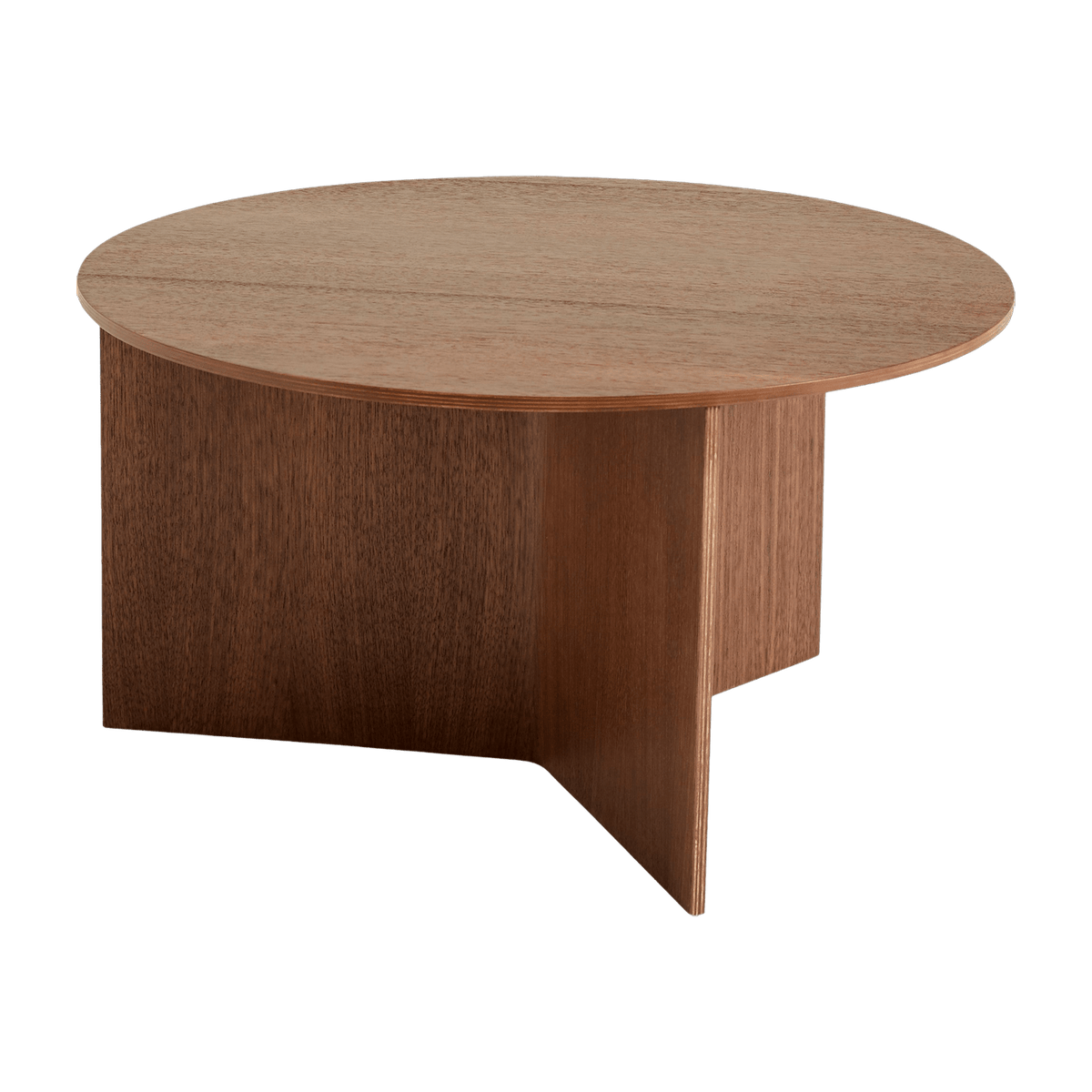 Table base ronde in walnut XL Slit - HAY - The Cool Republic