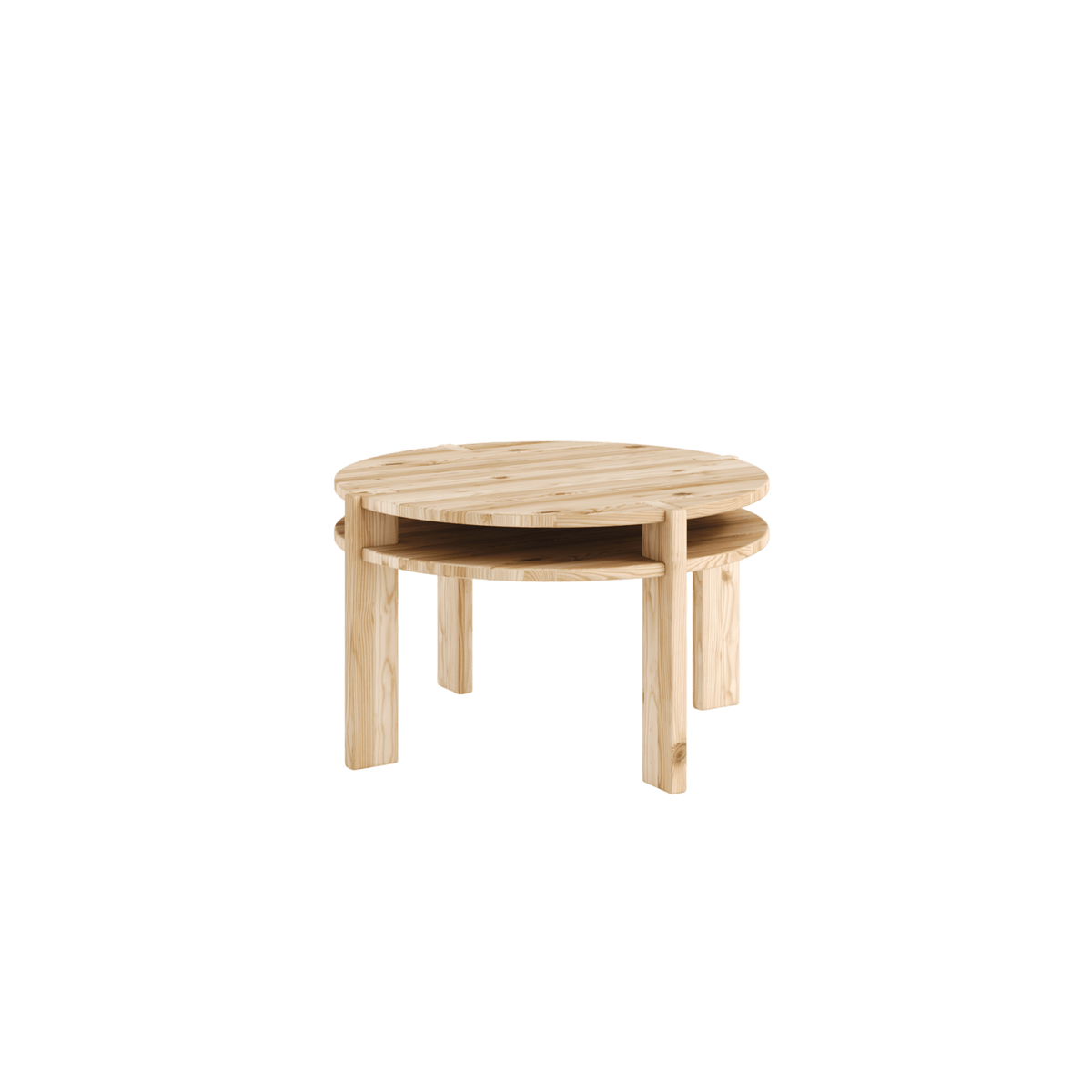 Table basse ronde en pin 70cm Tuck - Karup Design - The Cool Republic