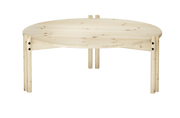 Table basse ronde en pin 80x32cm Sticks - Karup Design - The Cool Republic