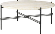 Table basse ronde en travertin blanc neutre  80cm TS - Gubi