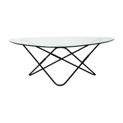 Table basse structure noire et verre transparent AO - Airborne - The Cool Republic