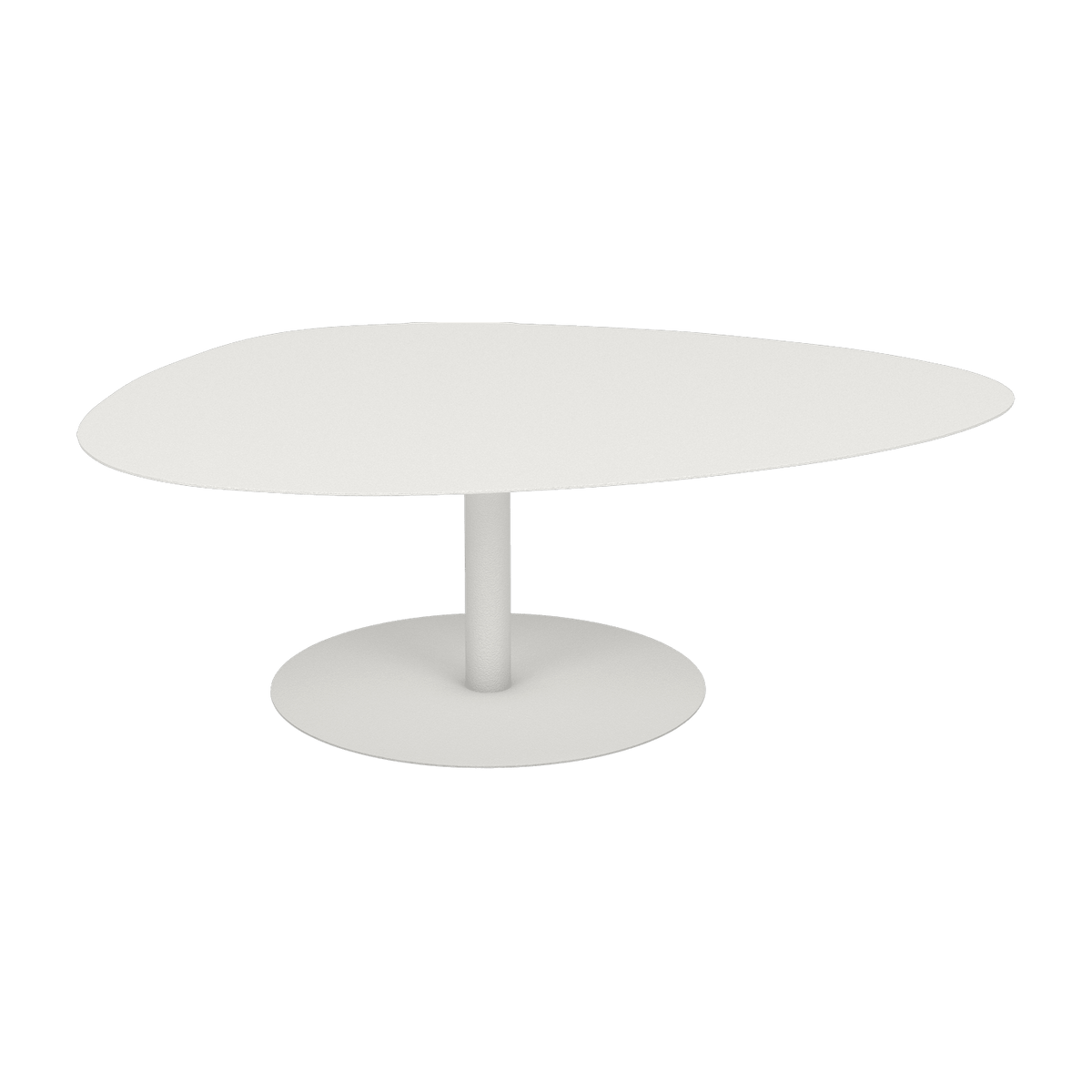 Table basse XL blanche 39 cm Galet - Matière Grise - The Cool Republic