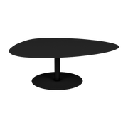 Table basse XL noir mat 80 cm Galet - Matière Grise - The Cool Republic