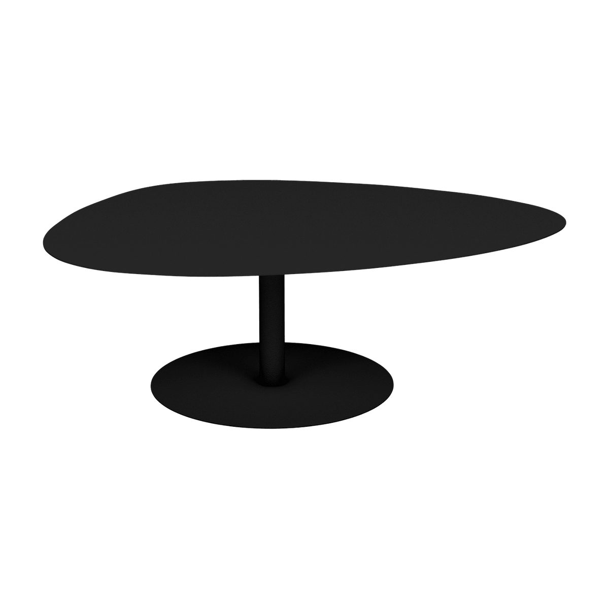 Table basse XL noir mat 80 cm Galet - Matière Grise - The Cool Republic