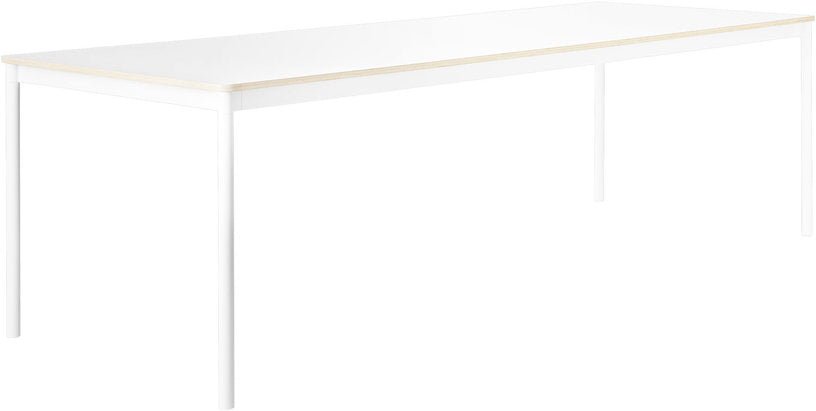 Table blanche bords en bois 190 cm Base - Muuto - The Cool Republic