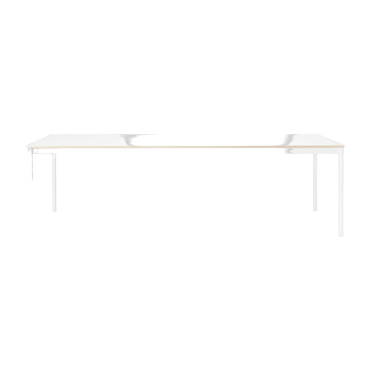 Table blanche bords en bois 190 cm Base - Muuto - The Cool Republic