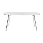Table blanche et pieds en aluminium 160x98 cm Déjà-vu - Magis - The Cool Republic