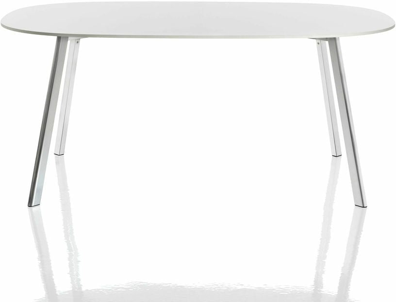 Table blanche et pieds en aluminium 200x120 cm Déjà - vu - Magis - The Cool Republic