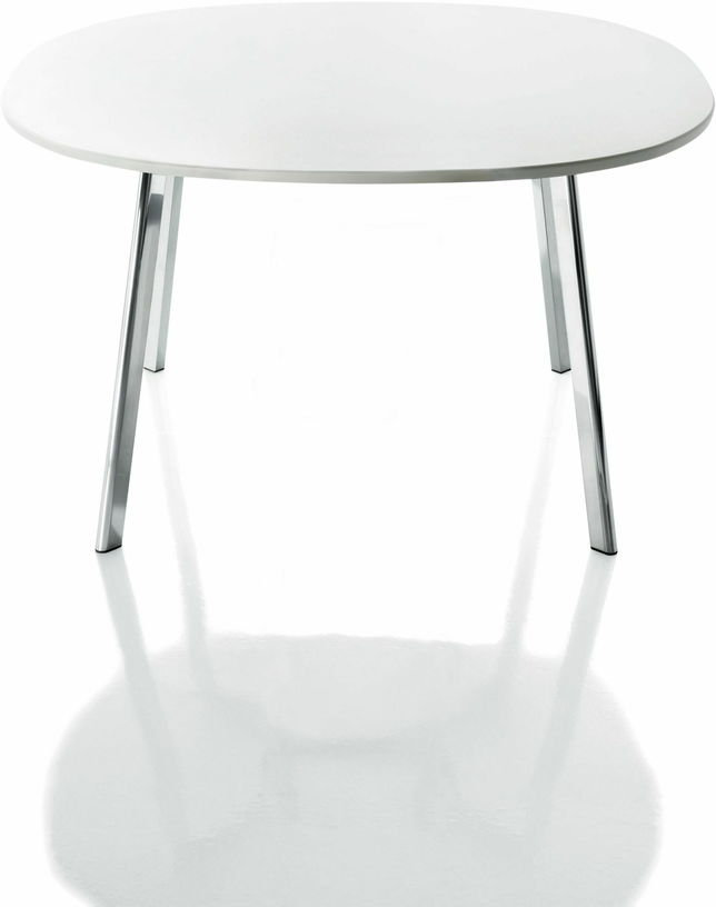 Table blanche et pieds en aluminium 98x98 cm Déjà - vu - Magis - The Cool Republic