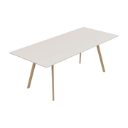 Table blanche pieds en frêne 200x90 cm Pilo - Magis - The Cool Republic