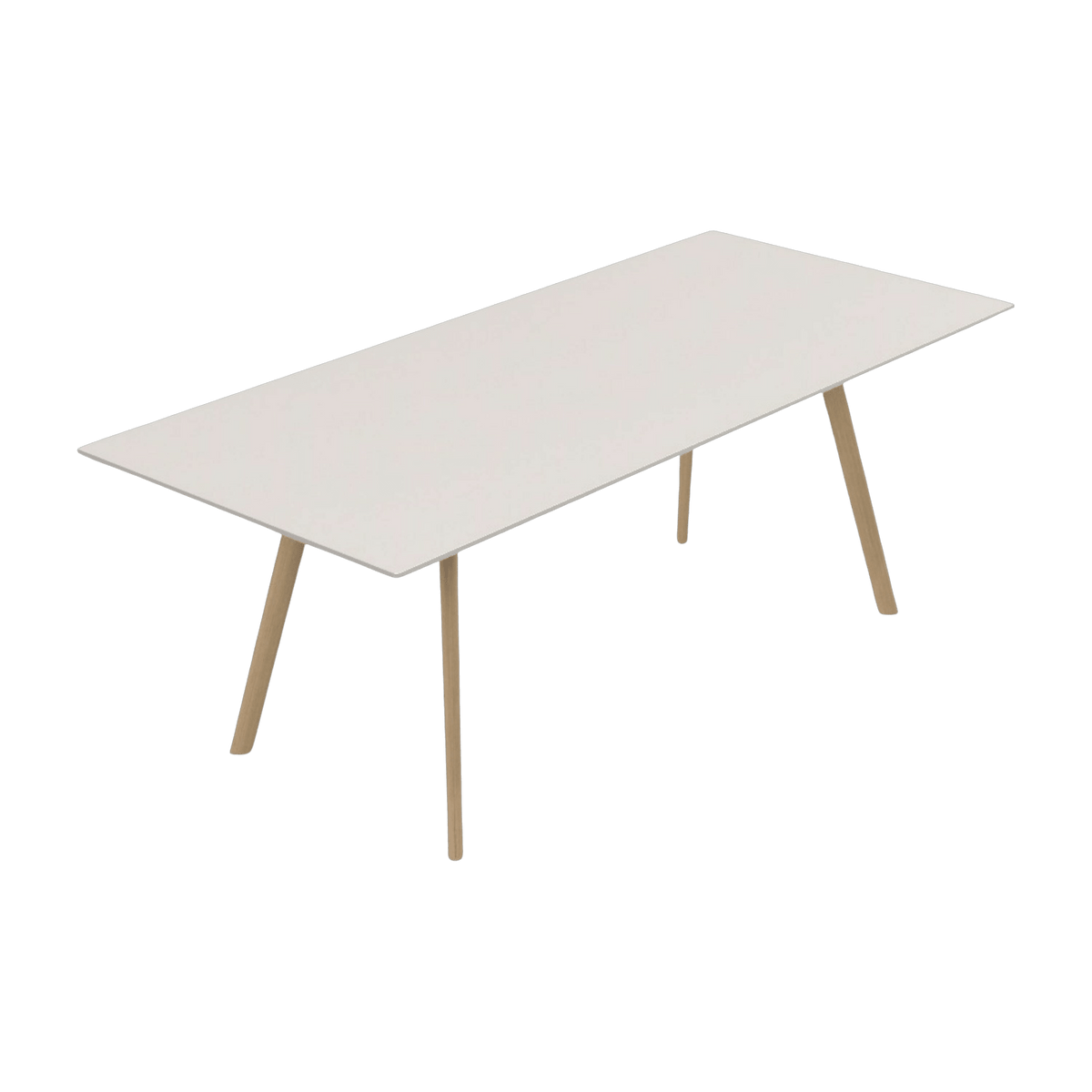 Table blanche pieds en frêne 200x90 cm Pilo - Magis - The Cool Republic