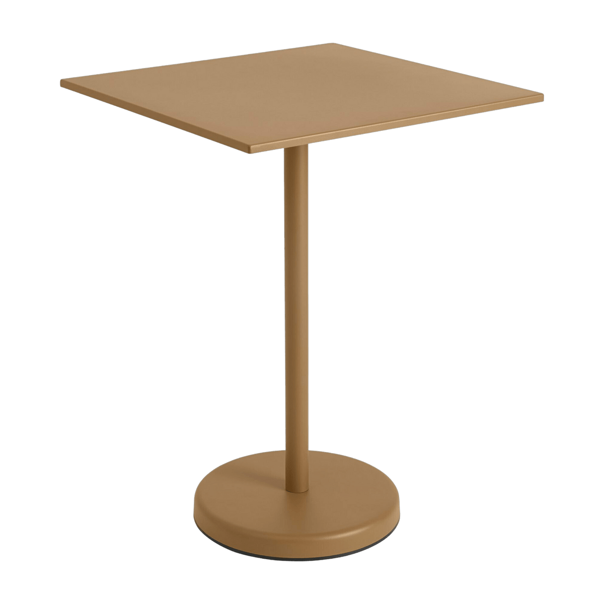 Table carrée d'extérieur en acier orange 70 x 70 x 95 cm Linear - Muuto - The Cool Republic