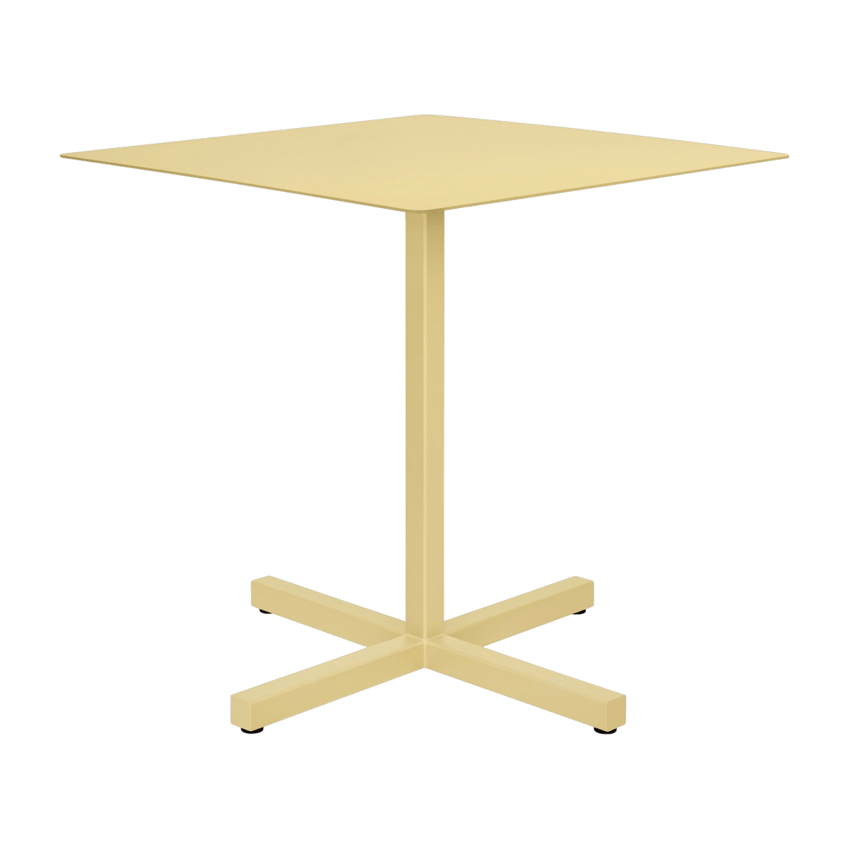 Table carrée en acier beige mat Chop - Hem - The Cool Republic