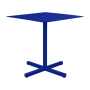 Table carrée en acier bleu outremer mat Chop - Hem - The Cool Republic