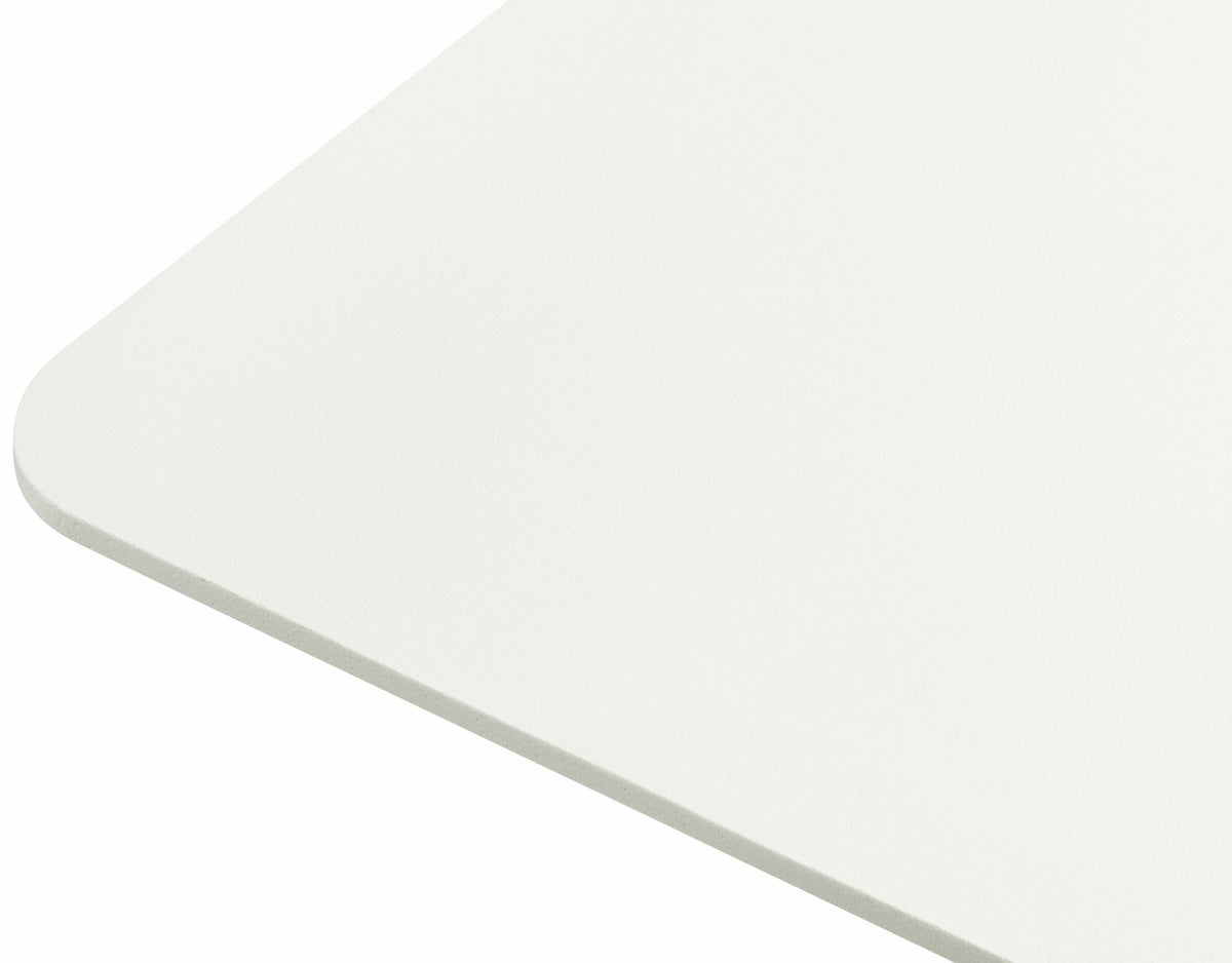 Square table in grey-white matte steel Chop - Hem - The Cool Republic