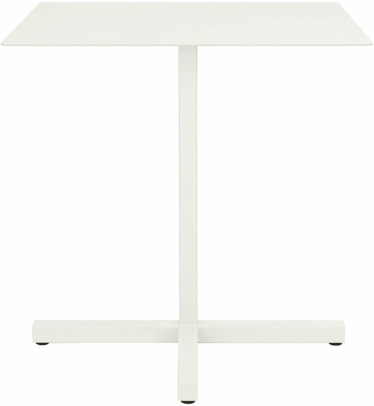 Table carrée en acier gris blanc mat Chop - Hem - The Cool Republic