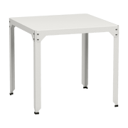 Table carrée en acier mat blanche 79 cm Hegoa - Matière Grise - The Cool Republic