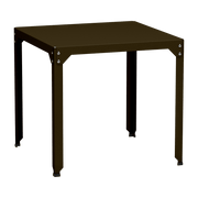 Table carrée en acier mat bronze 79 cm Hegoa - Matière Grise - The Cool Republic