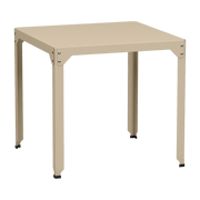 Table carrée en acier mat crème 79 cm Hegoa - Matière Grise - The Cool Republic