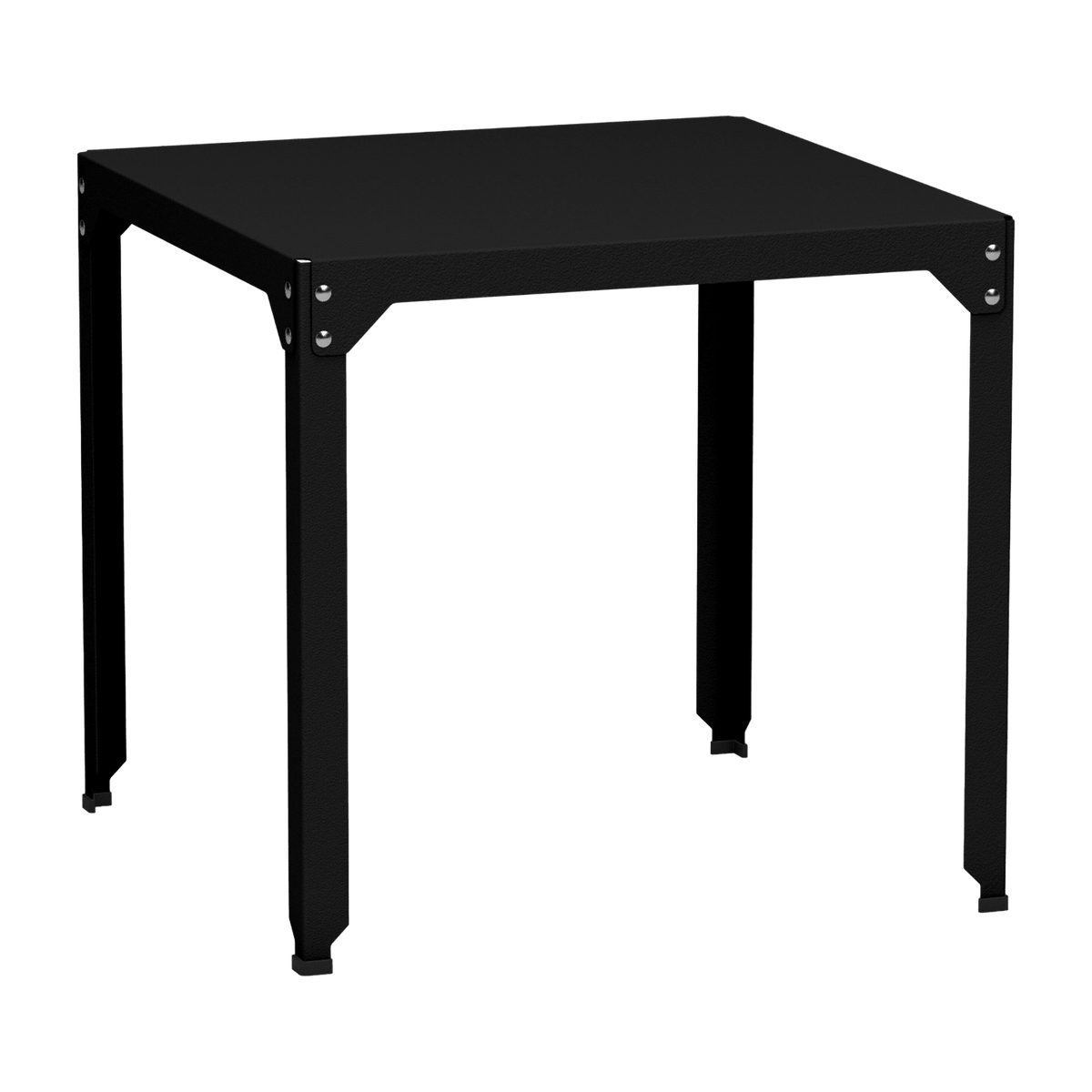 Table carrée en acier mat noir mat 79 cm Hegoa - Matière Grise - The Cool Republic