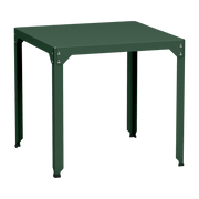 Table carrée en acier mat olive 79 cm Hegoa - Matière Grise - The Cool Republic