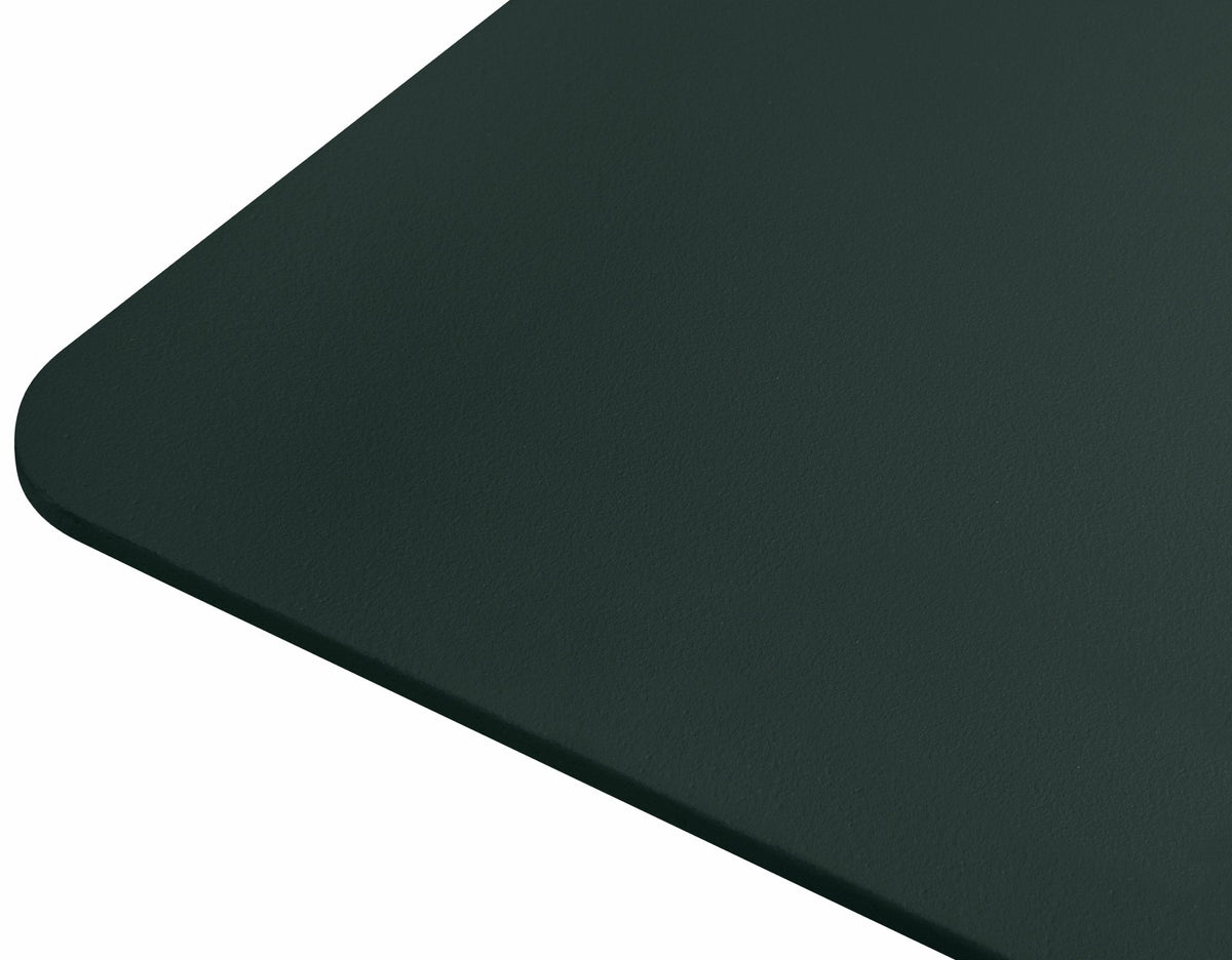 Table carrée en acier vert foncé mat Chop - Hem - The Cool Republic