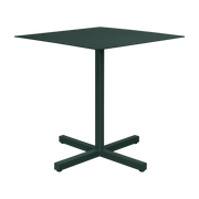 Table carrée en acier vert foncé mat Chop - Hem - The Cool Republic