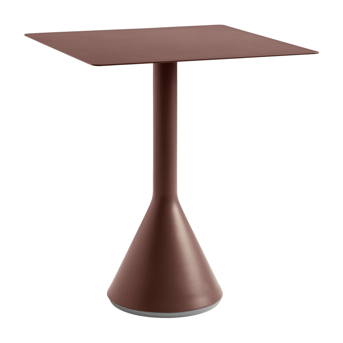 Table cone carrée rouge Palissade - HAY - The Cool Republic
