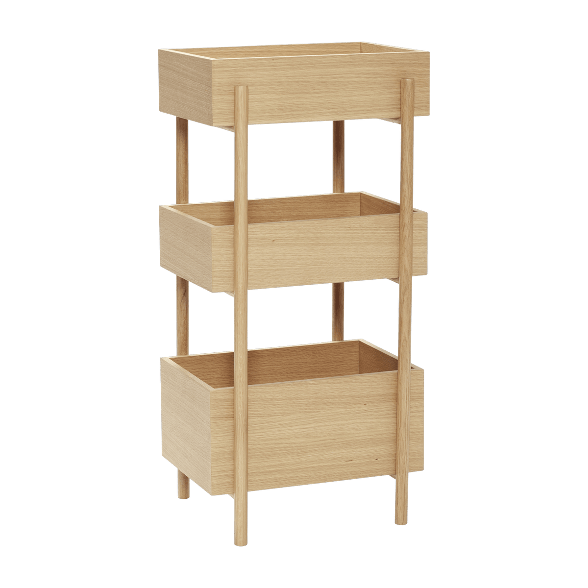 Table console en bois de chêne Stack - Hübsch - The Cool Republic