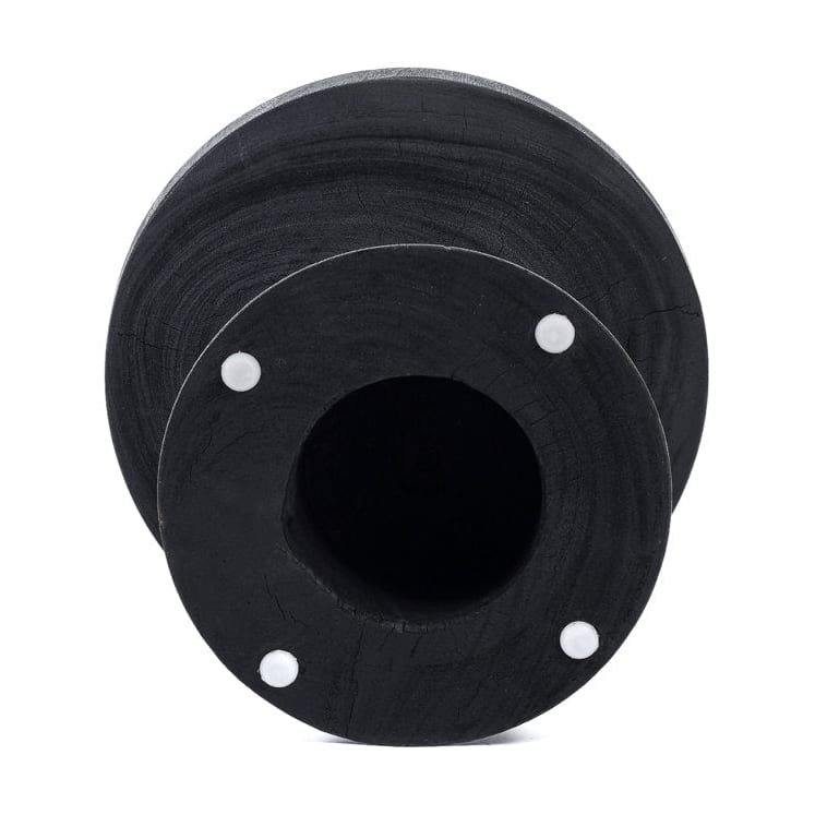 Table d'appoint ronde en bois de suar massif noir 40x40x40cm Gravity - Bazar Bizar — vue 9