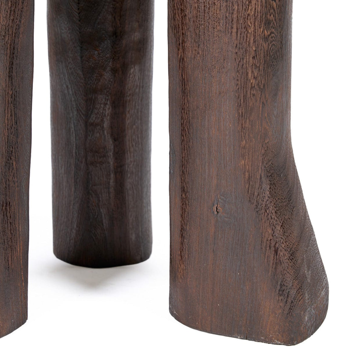 Table d'appoint ronde en bois marron foncé 40x40x60cm Java Tripod - Bazar Bizar — vue 8