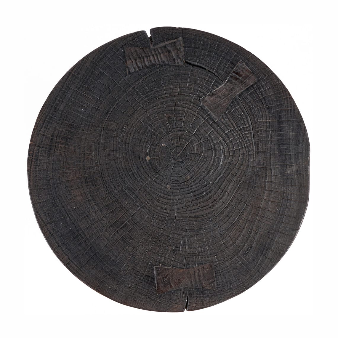 Table d'appoint ronde en bois marron foncé 50x50x50cm Drumline - Bazar Bizar — vue 7