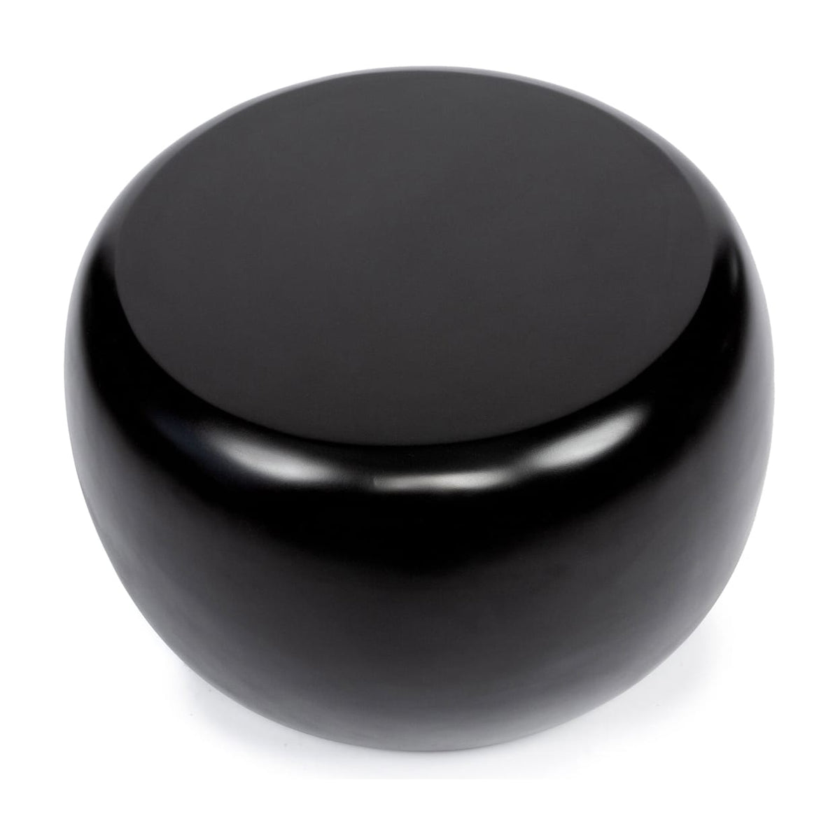 Table d'appoint ronde en résine mate noire 70x70x40cm Matt - Bazar Bizar — vue 3