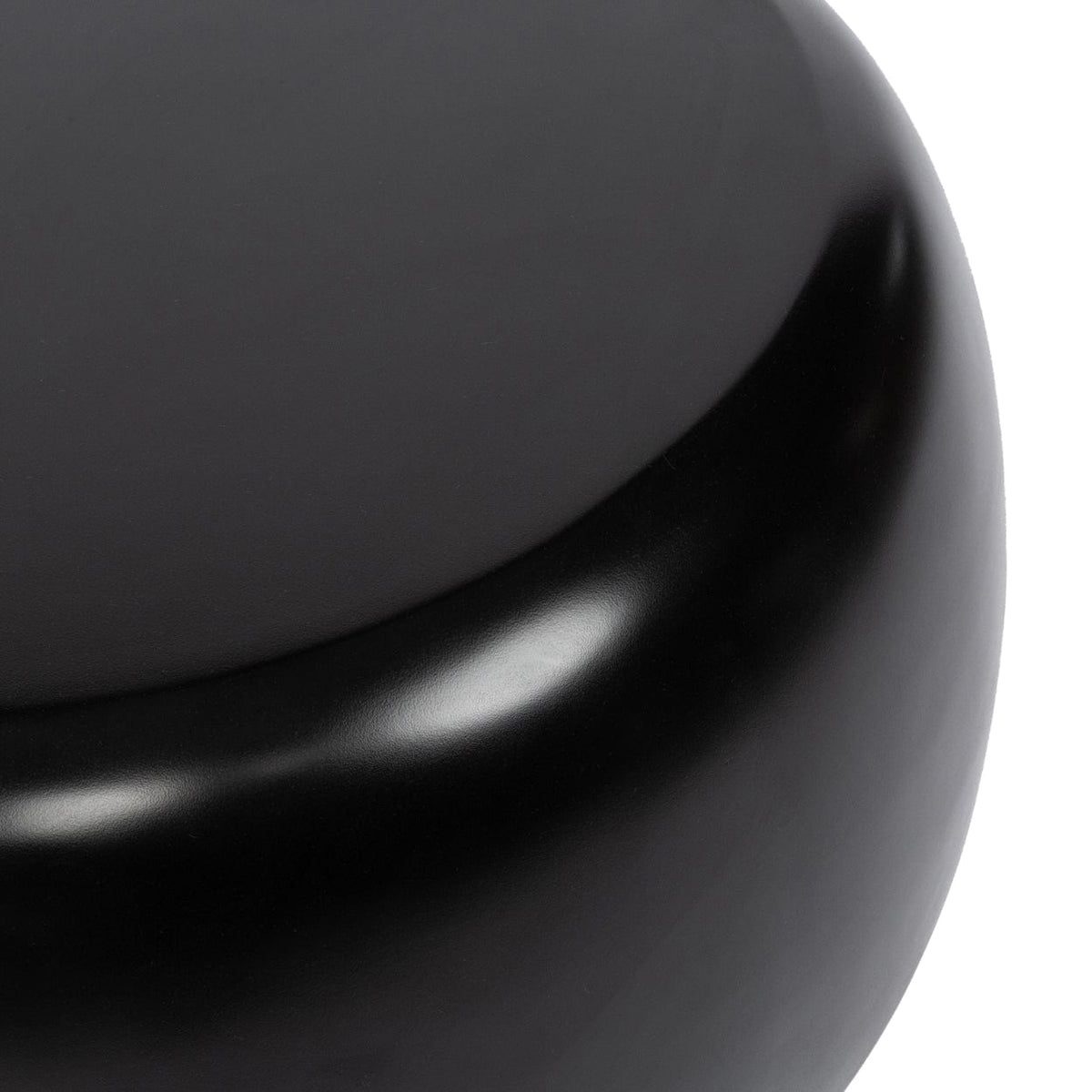 Table d'appoint ronde en résine mate noire 70x70x40cm Matt - Bazar Bizar — vue 4